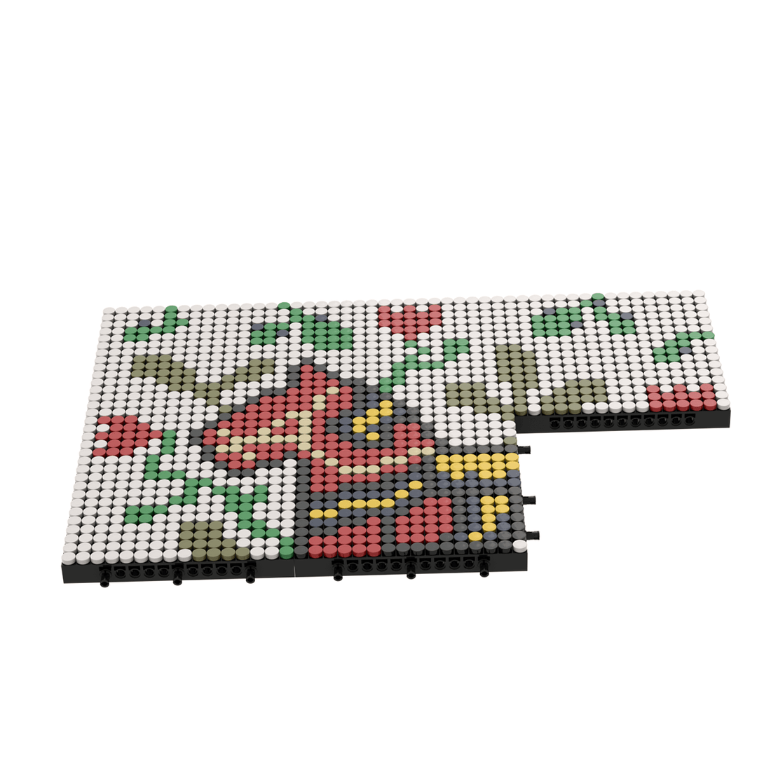 Pixel Brick Art Kits - Rainbow Dala Horse