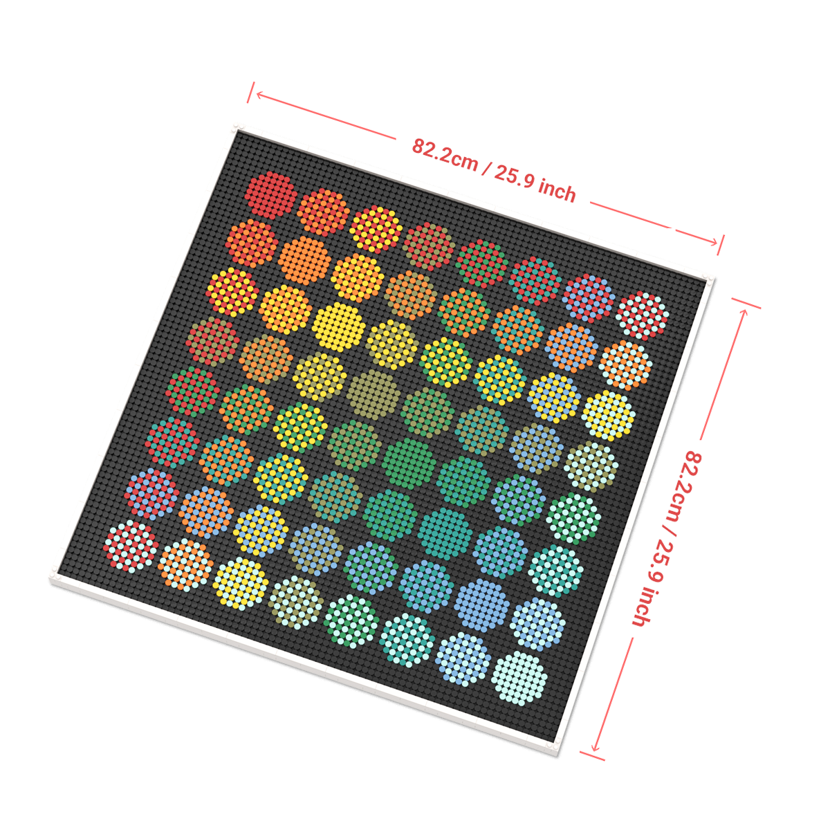 Pixel brick art kit   aurora circles