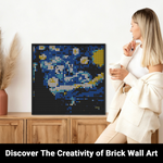 Load image into Gallery viewer, Pixel Brick Art Kit – Starry Night Inspired by Van Gogh
