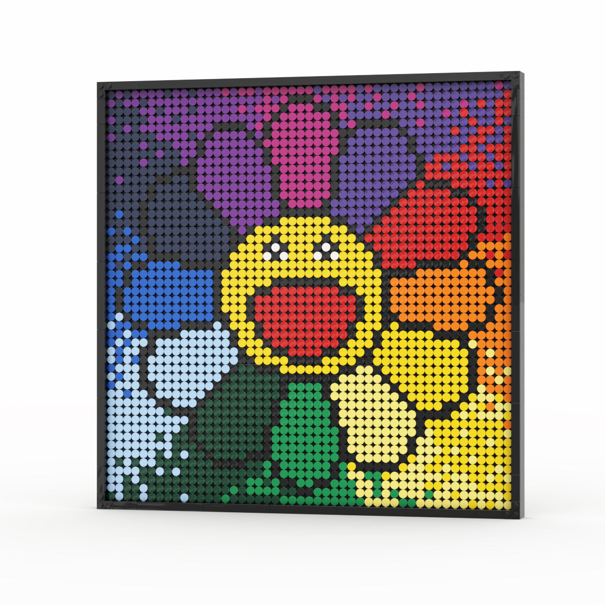 Colorful smiling flower