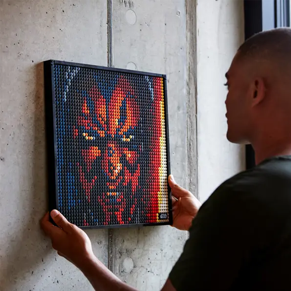 Pixel brick art   star wars the sith