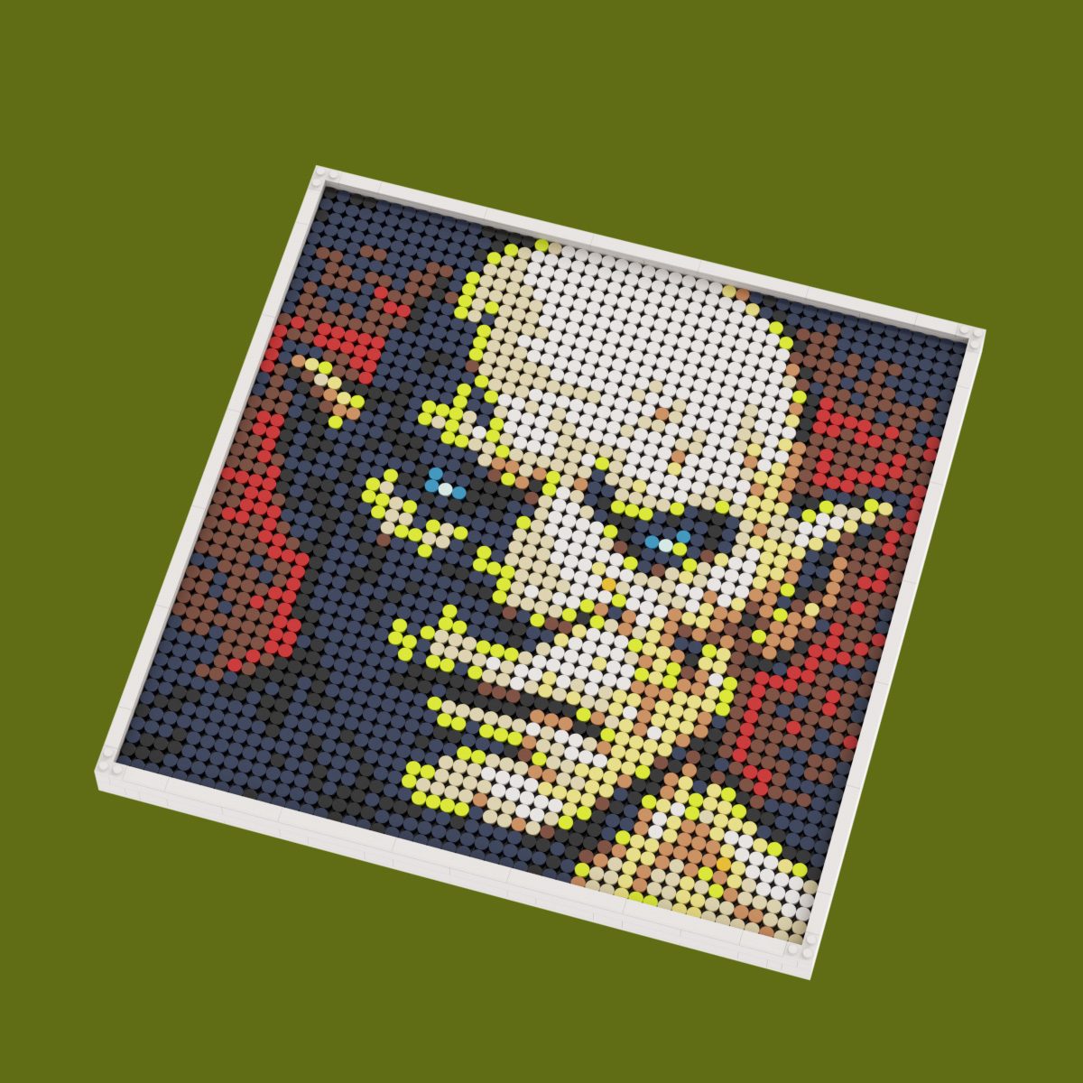 Azog – the hobbit brick art doopixel pixel art kit view 2