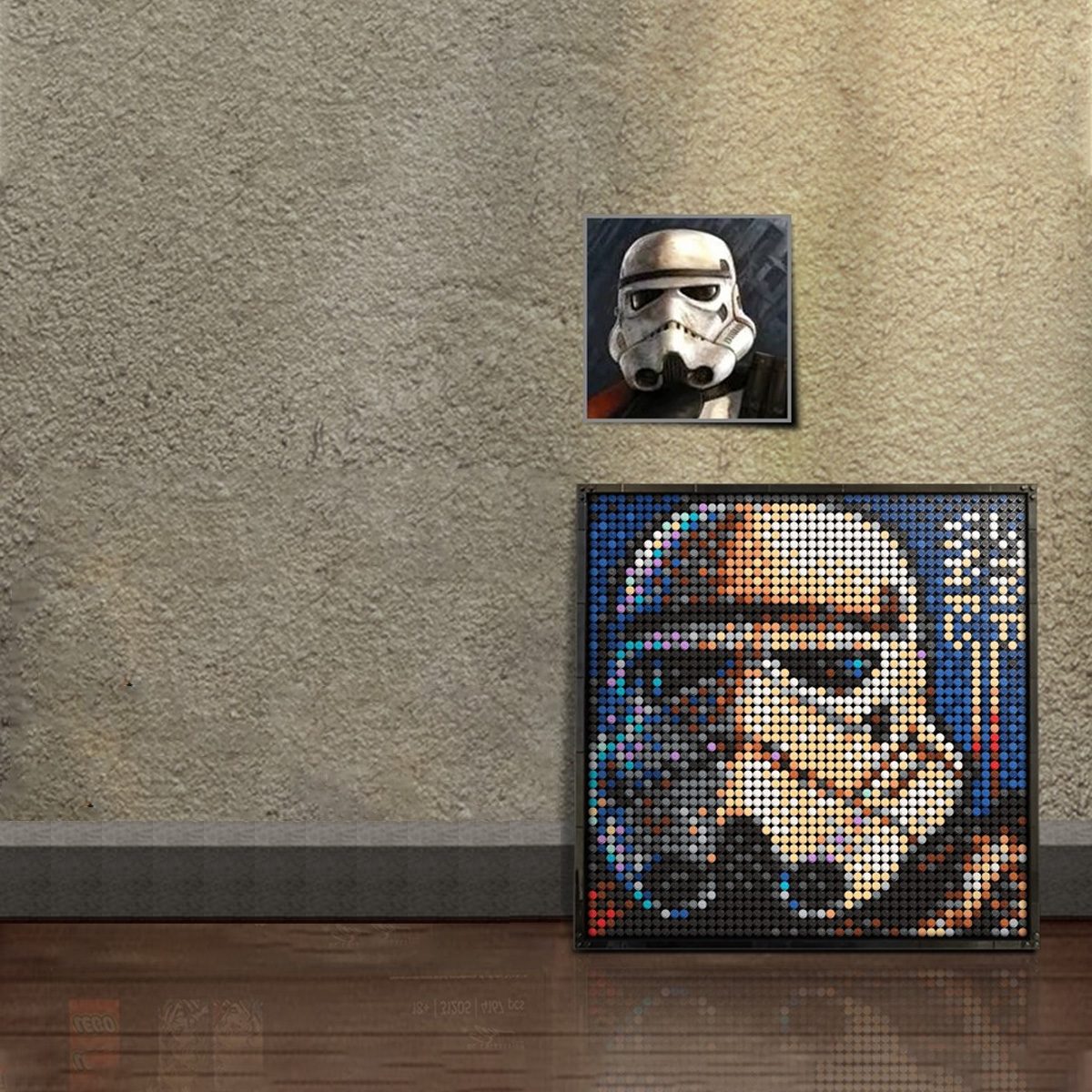 Stormtrooper in pixel doopixel pixel art kit