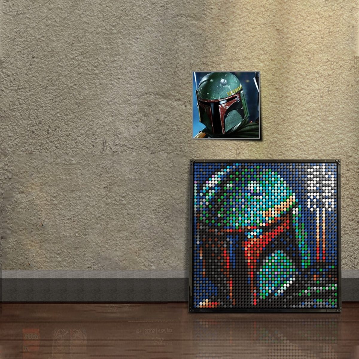 Boba fett brick art doopixel pixel art kit