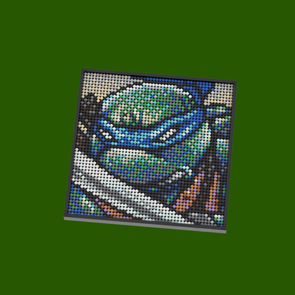 Ninja turtles – leonardo doopixel pixel art kit view 2