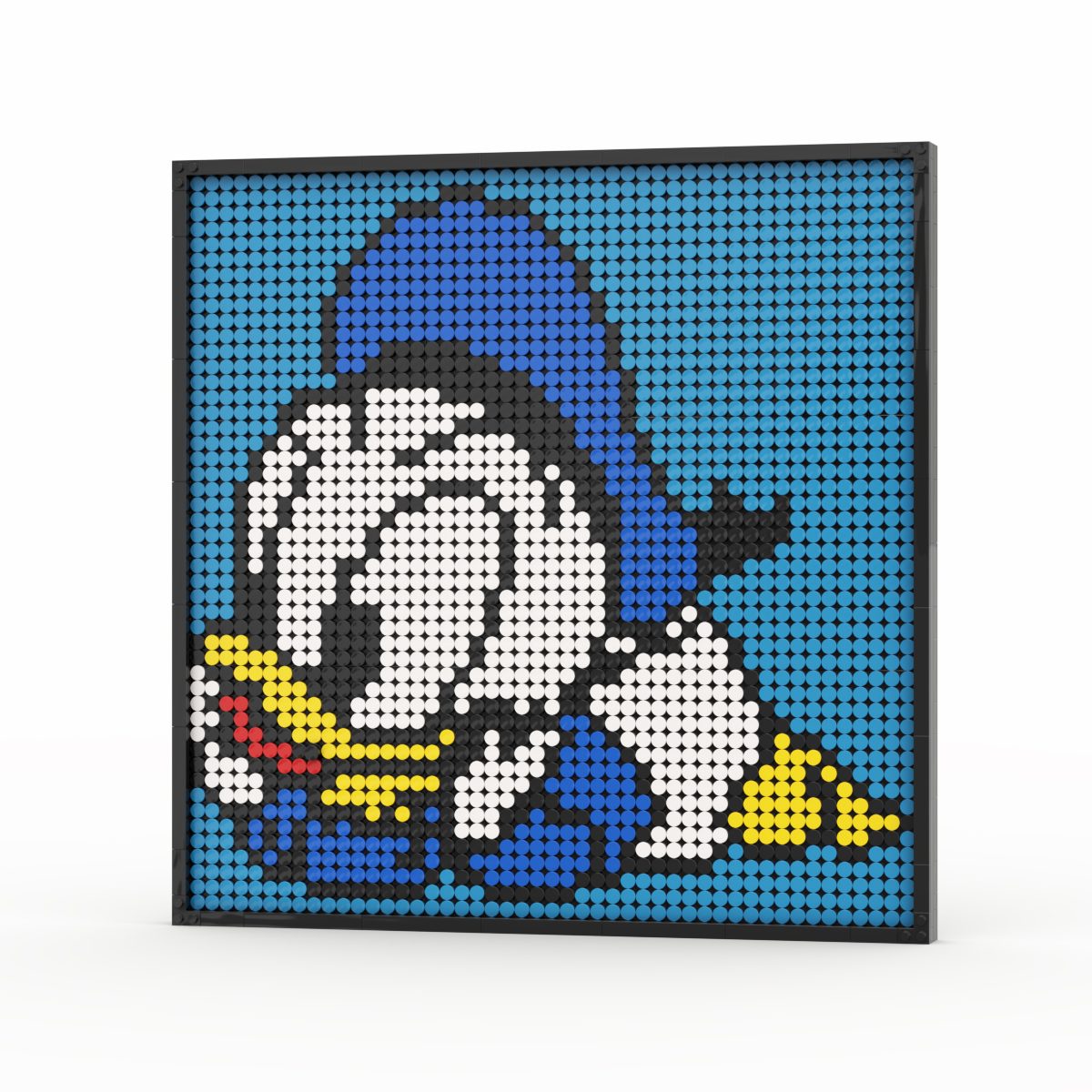 Donald duck, brick by brick doopixel pixel art kit view 2