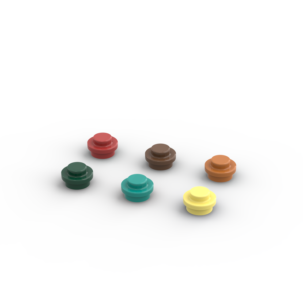 Parts   round raised studs